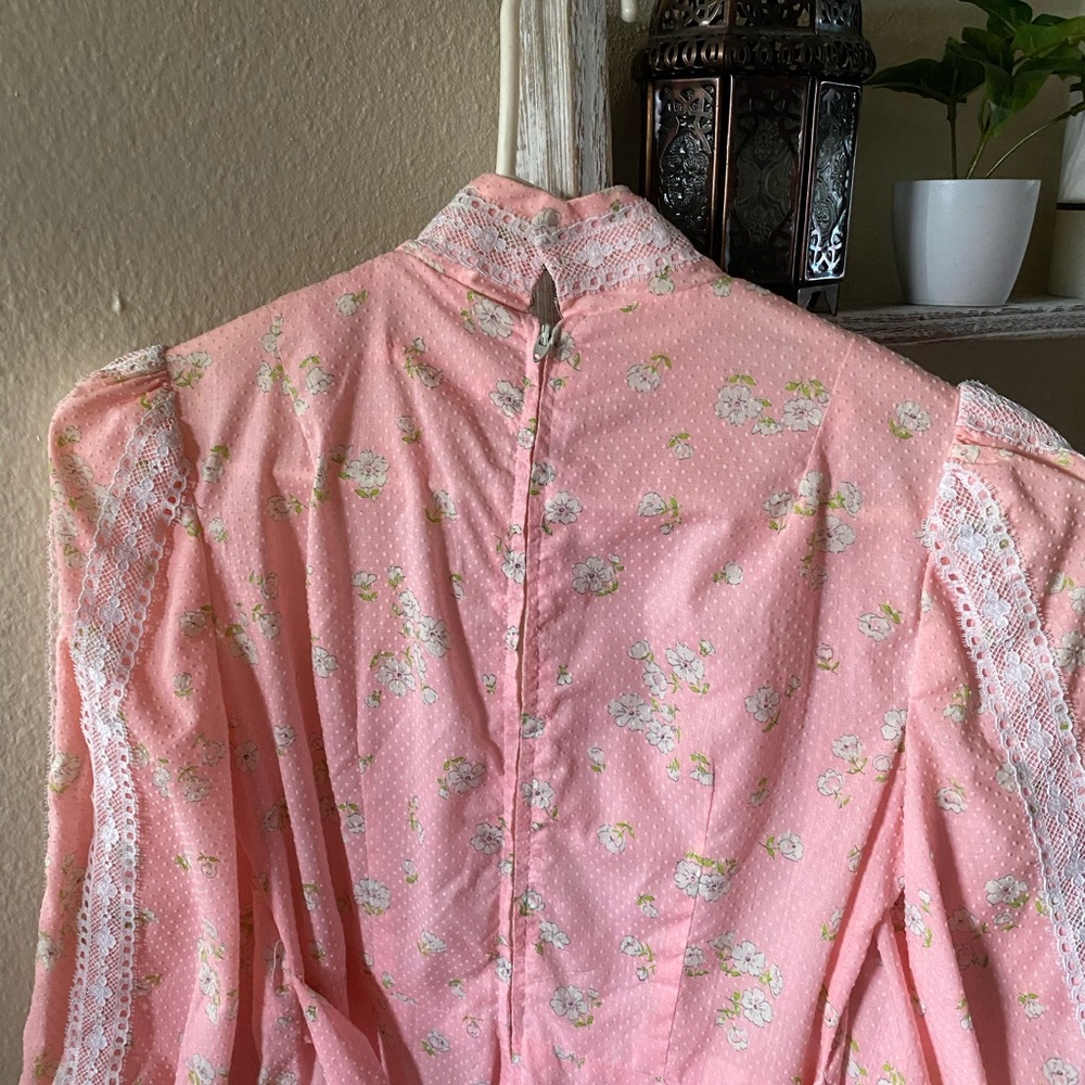 VINTAGE HANDMADE prairie floral bridgerton dress - Picture 9 of 9